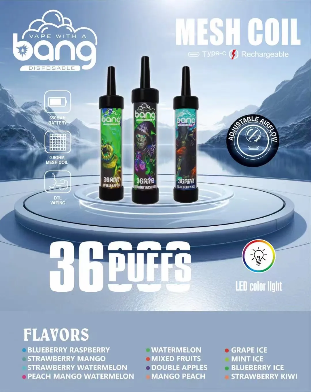 BANG Shisha 36000 Puff Disposable Vape
